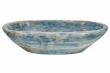 Polished, Blue Calcite Bowl - Argentina #209155-1